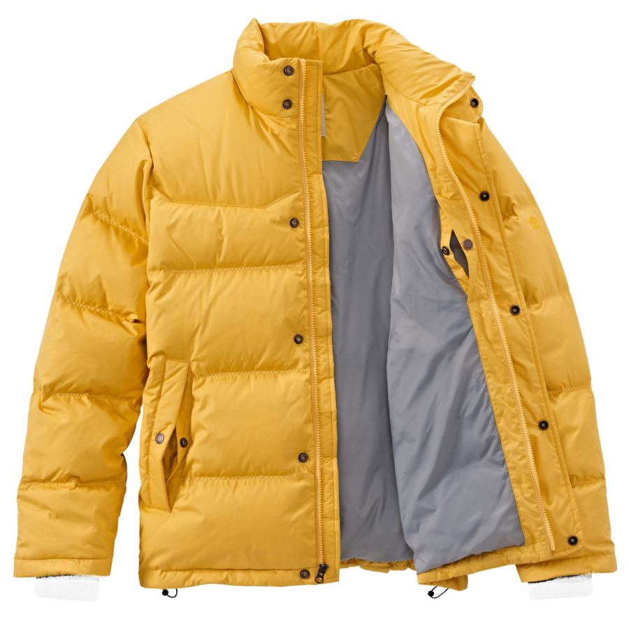 Timberland Men's Winter Jacket GOOSE EYE Down Yellow Size