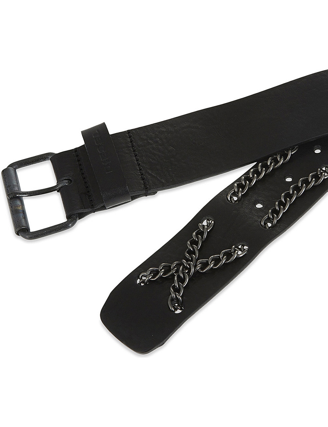 Diesel B-FLOWW Belt Men Genuine Leather Black 2