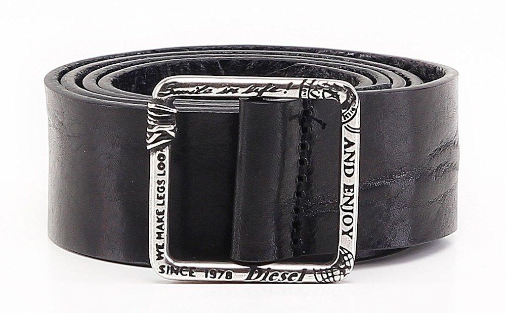 Diesel BISATE CINTURA Belt genuine leather black 1