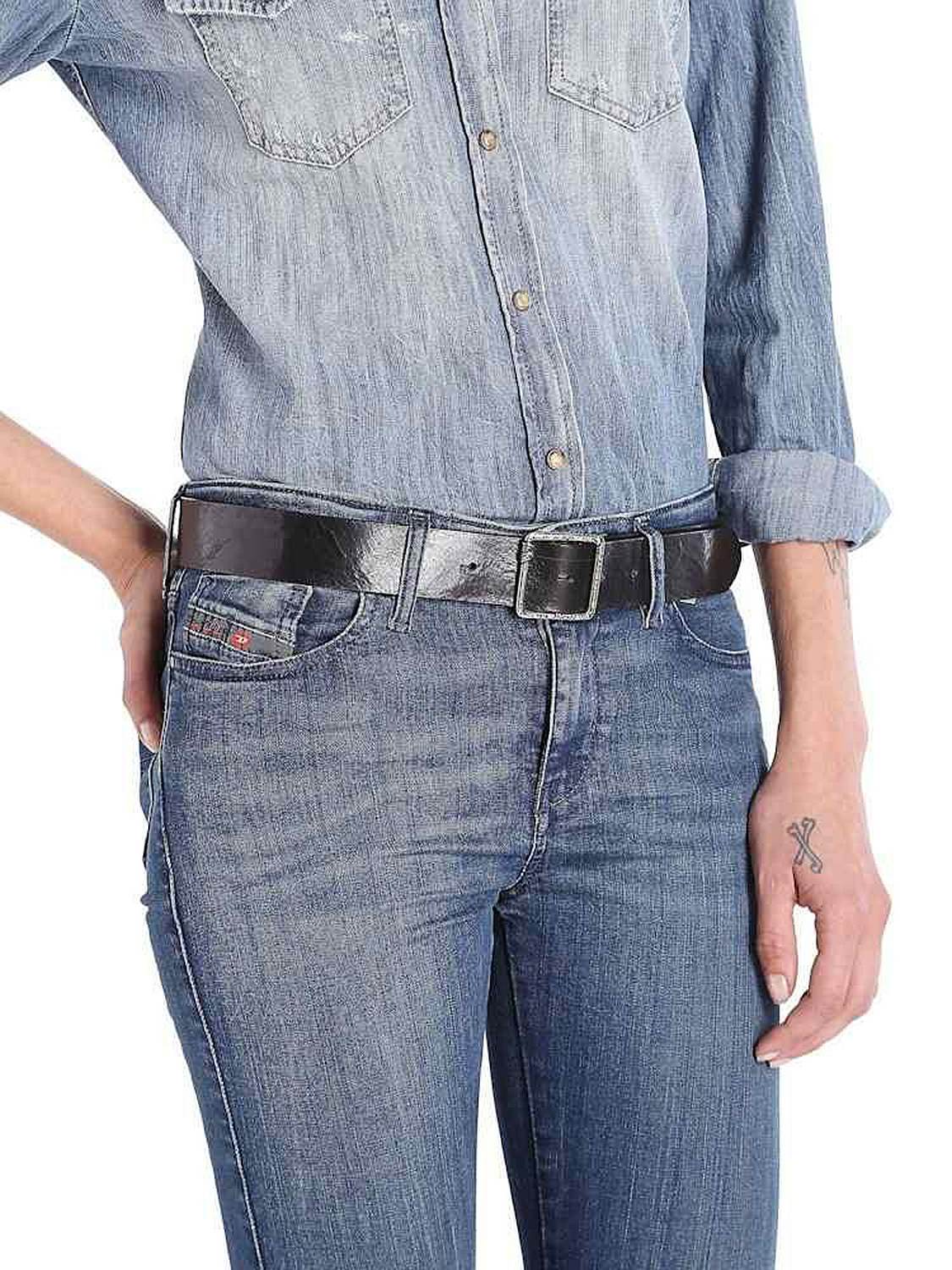 Diesel BISATE CINTURA Belt genuine leather black 3