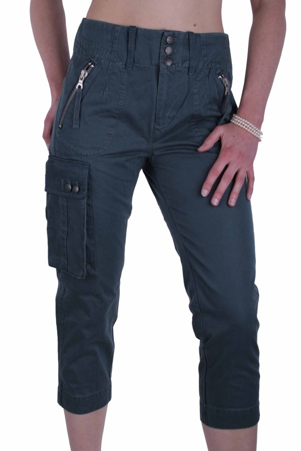 Diesel Women's Capri Trousers Tokara Green Petrol 1