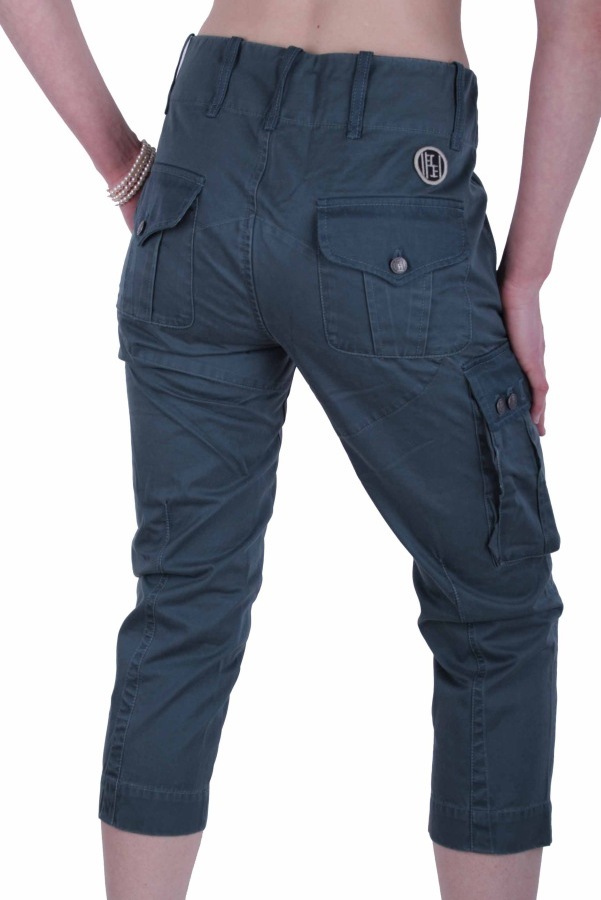 Diesel Women's Capri Pants Tokara Green Petrol 3