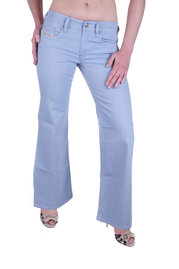 Diesel Women's Jeans Pants YBO Stretch Light Blue W25/L32 1