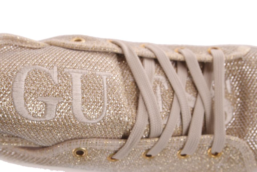 Guess Damen Sneaker Schnürschuhe Plateau Gold Gr. 40 5