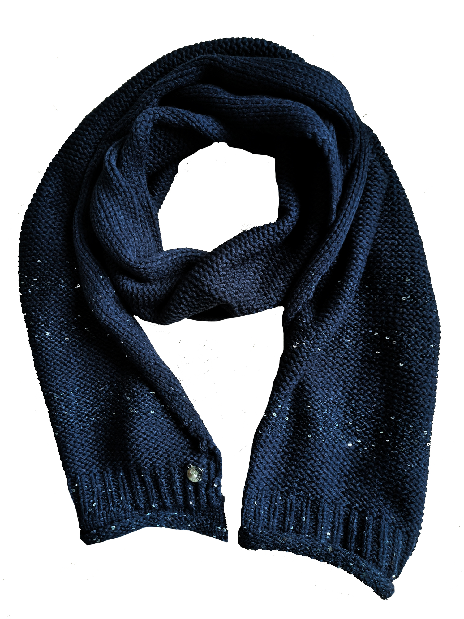 Guess Women's knitted scarf dark blue 0222-0033 1