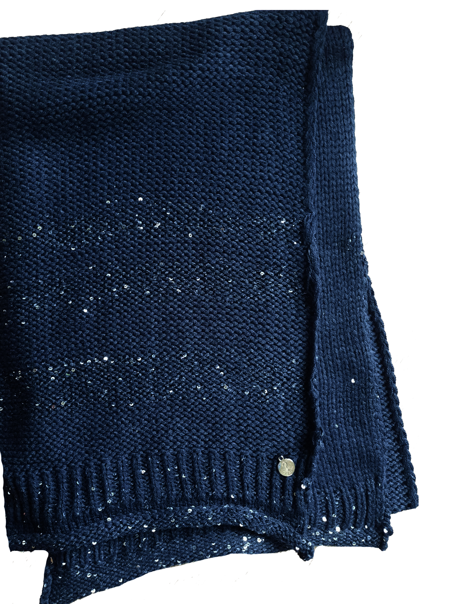 Guess Women's knitted scarf dark blue 0222-0033 2