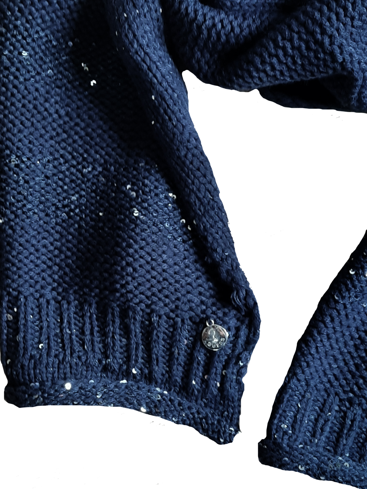 Guess Women's knitted scarf dark blue 0222-0033 3