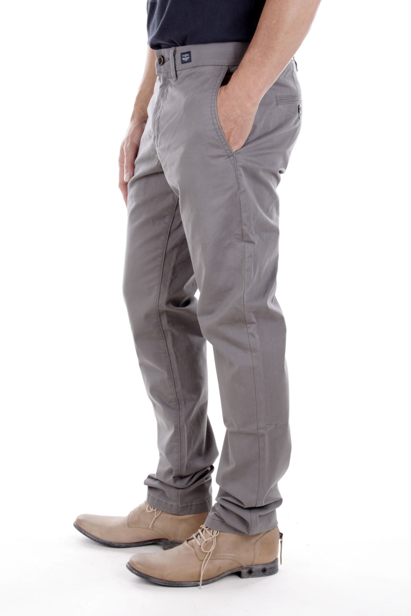 Tommy Hilfiger Men's Denton Chinos Twill Straight Fit Gray 2