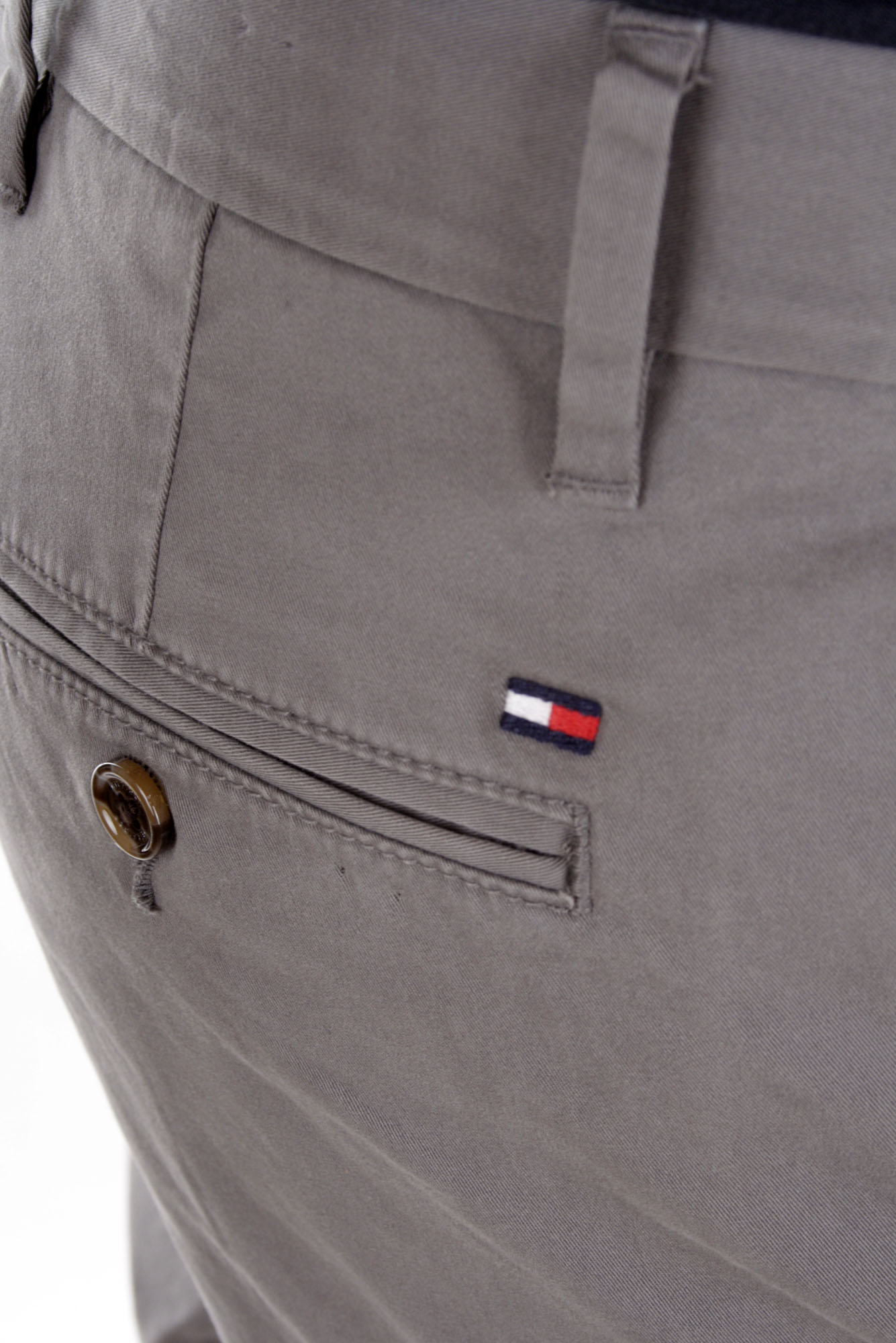 Tommy Hilfiger Men's Denton Chinos Twill Straight Fit Gray 5