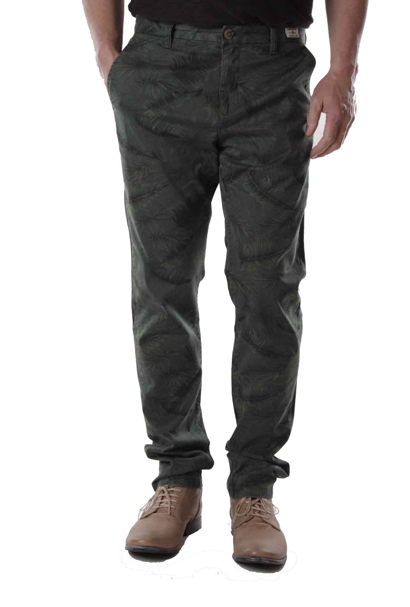 Tommy Hilfiger Men's Pants Denton Chino Str Twill Leaf Printed 1