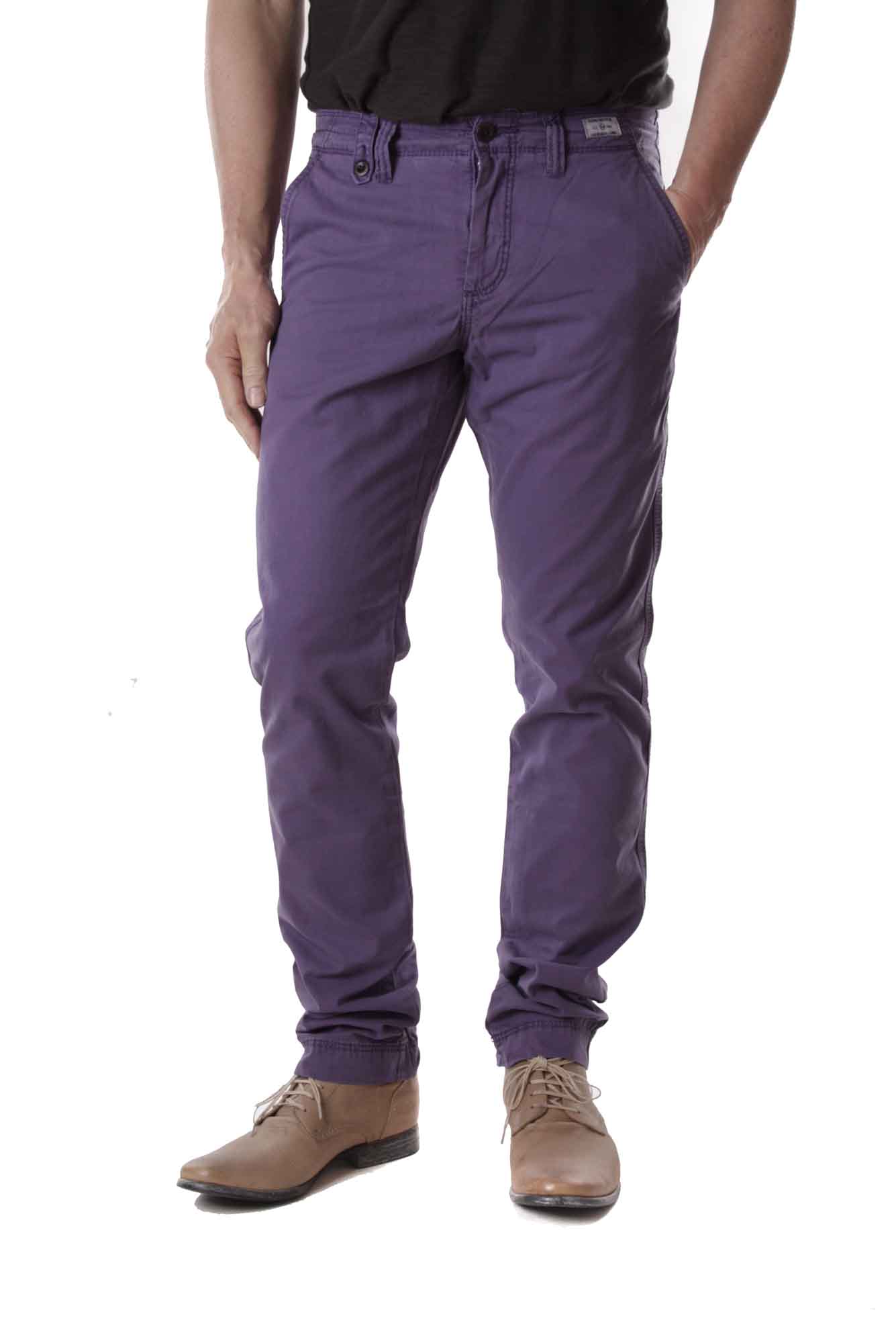 Tommy Hilfiger Men's Pants Mercer Chino 3 Summer Twlll Violet Regular Fit 1