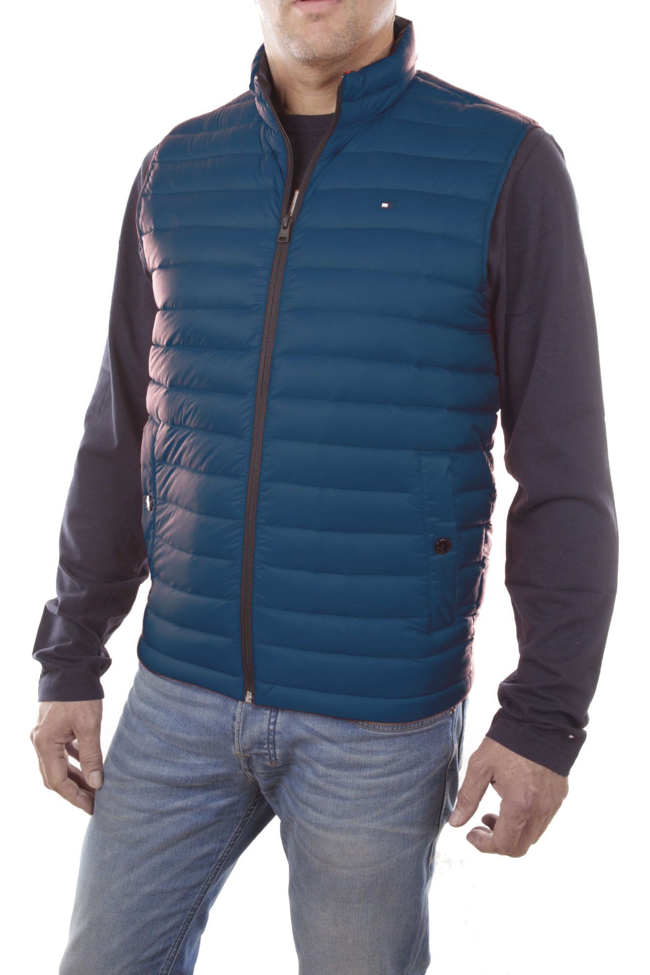 Tommy Hilfiger LW PACKABLE DOWN VEST Men's Down Lightweight Vest Blue 1