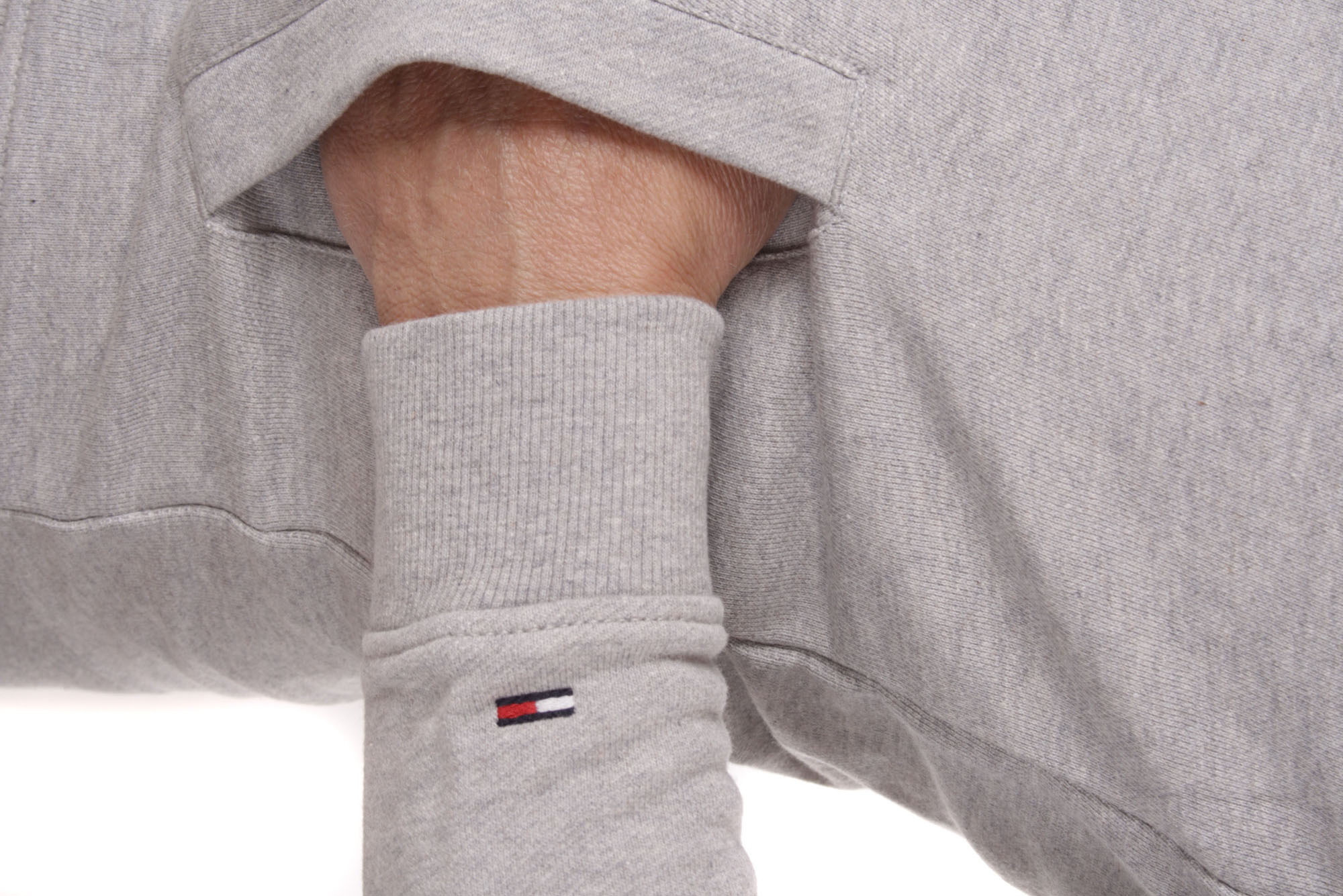 Tommy Hilfiger Men's sweat jacket THDM BASIC LOGO ZIPTRU gray 4