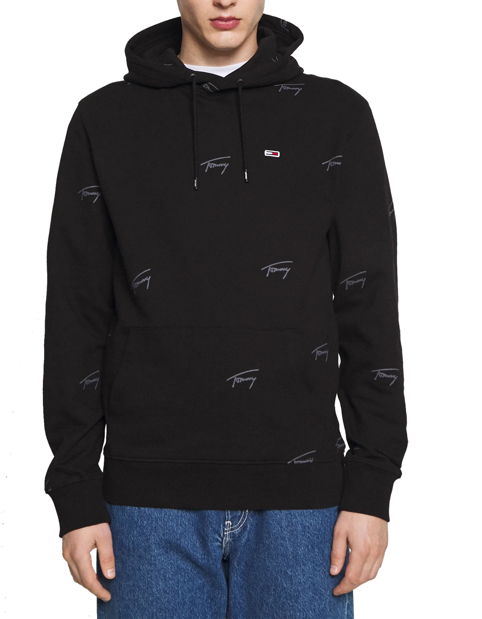 Tommy Jeans Men's TJM CRITTER HOODIE Sweatshirt Black 1