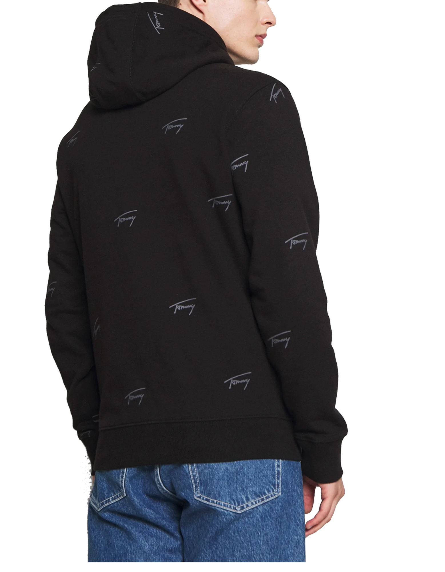 Tommy Jeans Men's TJM CRITTER HOODIE Sweatshirt Black 2