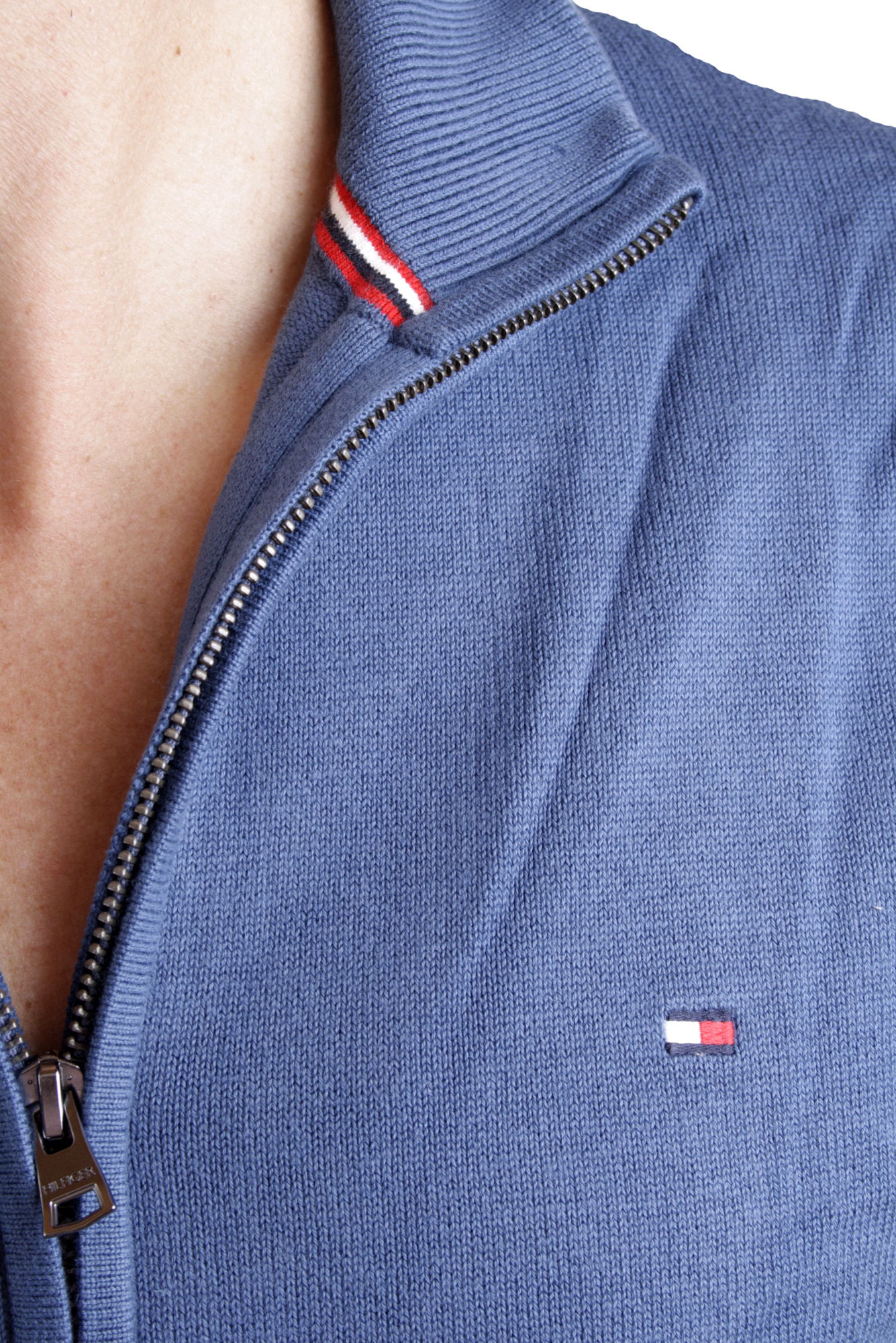 Tommy Hilfiger Men's cardigan ES ATLANTIC Z-THRU CF, 457 Petrol 3