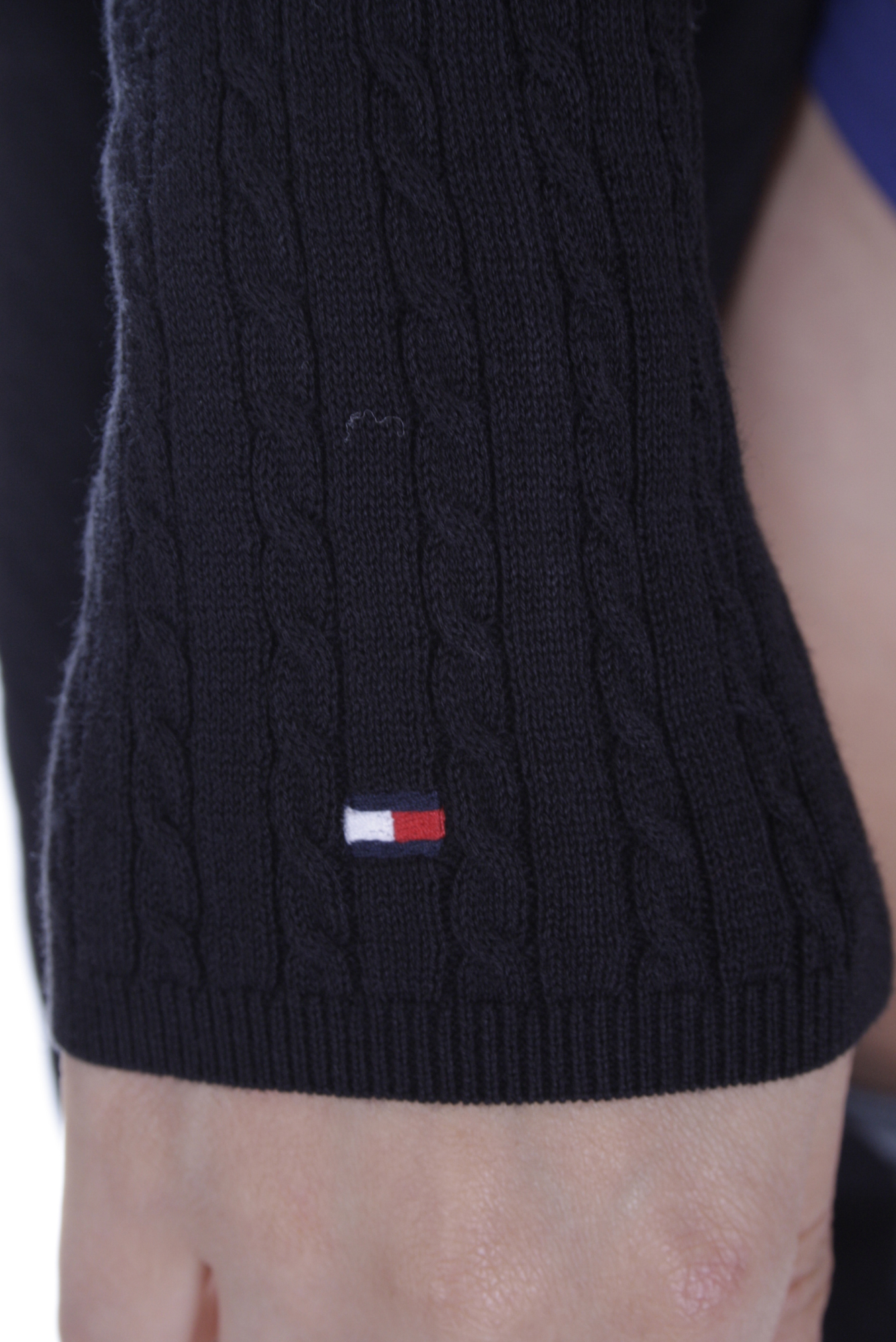 Tommy Hilfiger Women's ERCA MINI CABLE Turtleneck Sweater Black 4