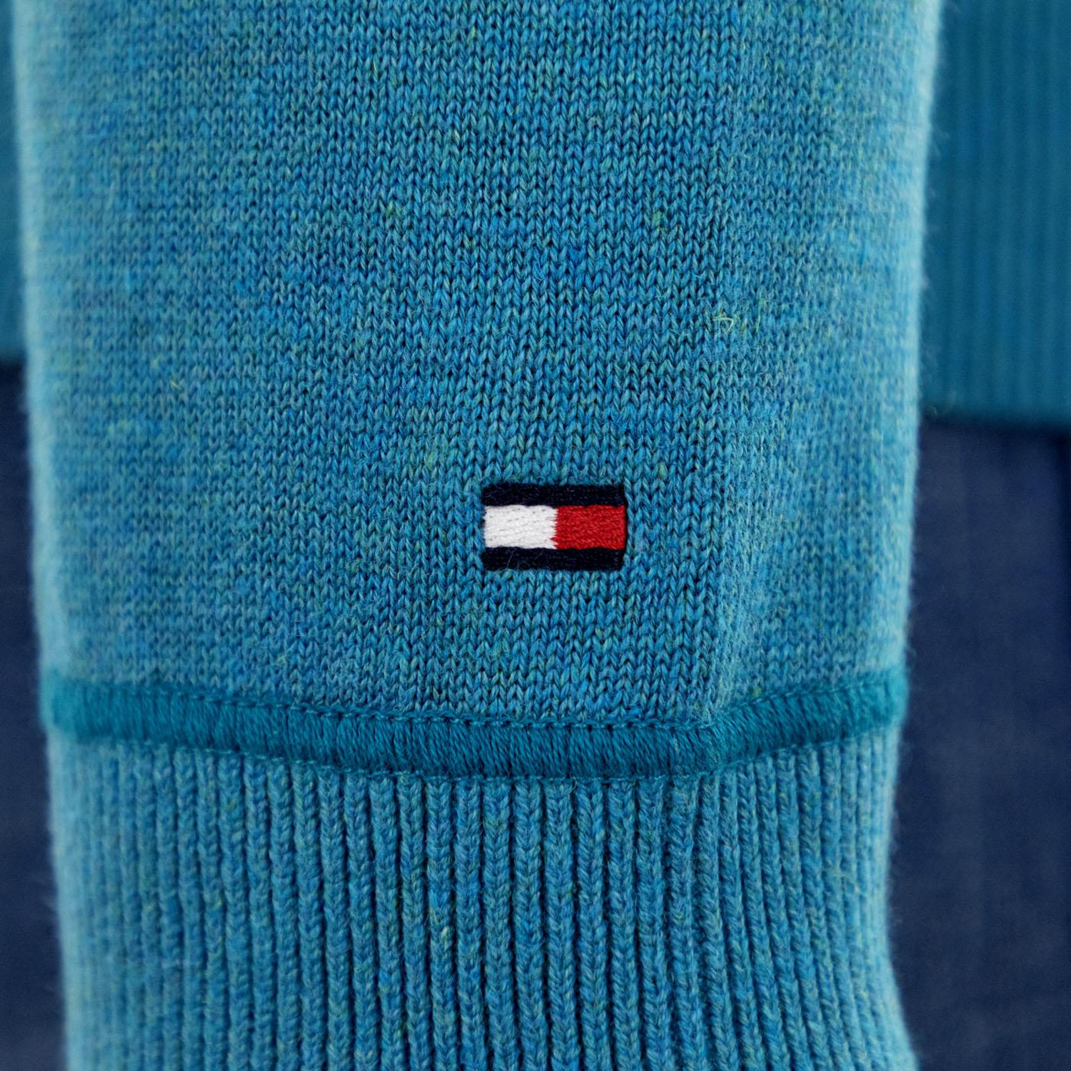 Tommy Hilfiger Men's Sweater Harold V-Neck Turquoise 3