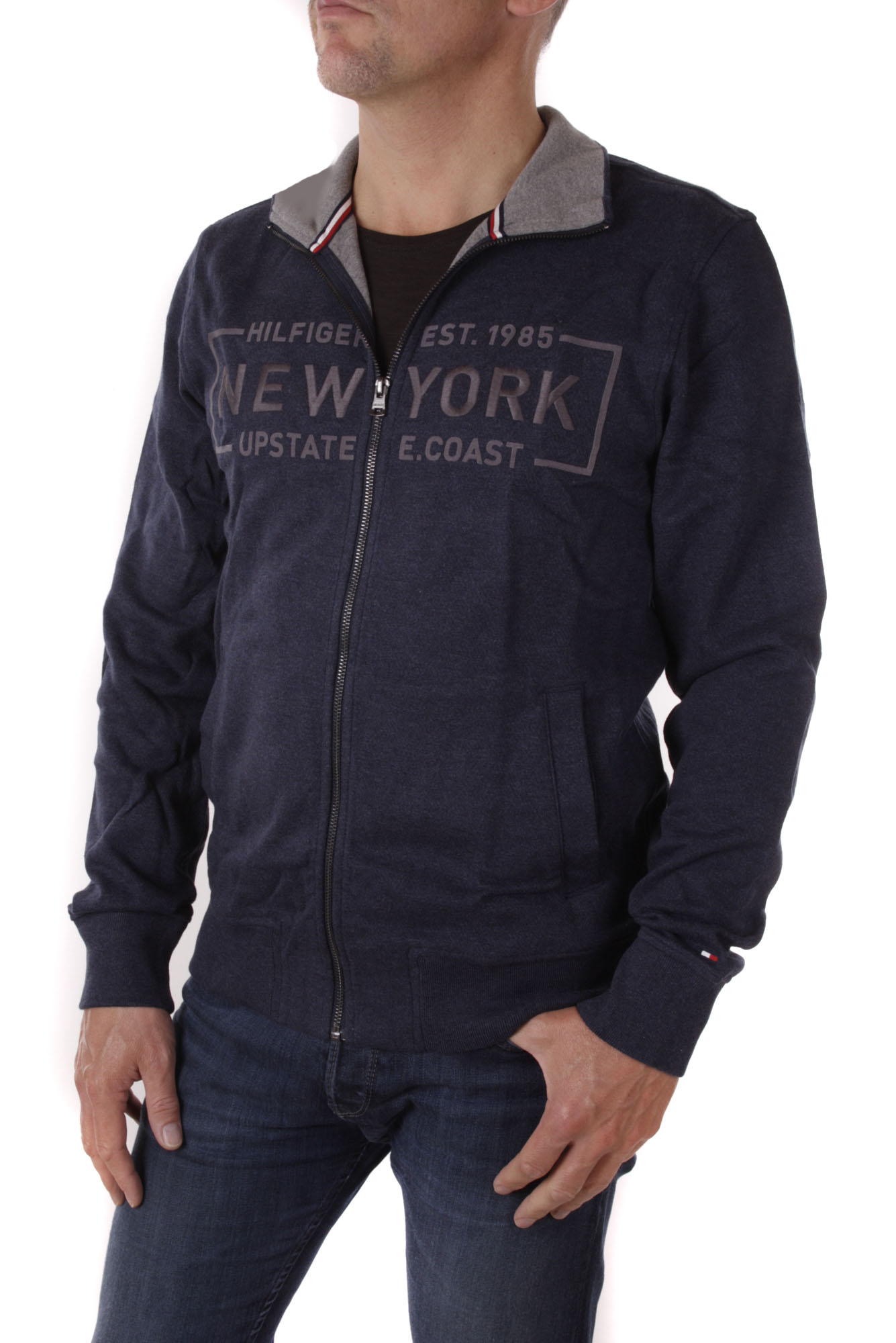 Tommy Hilfiger Men's sweat jacket PAYSON Z-THRU Dark blue 1