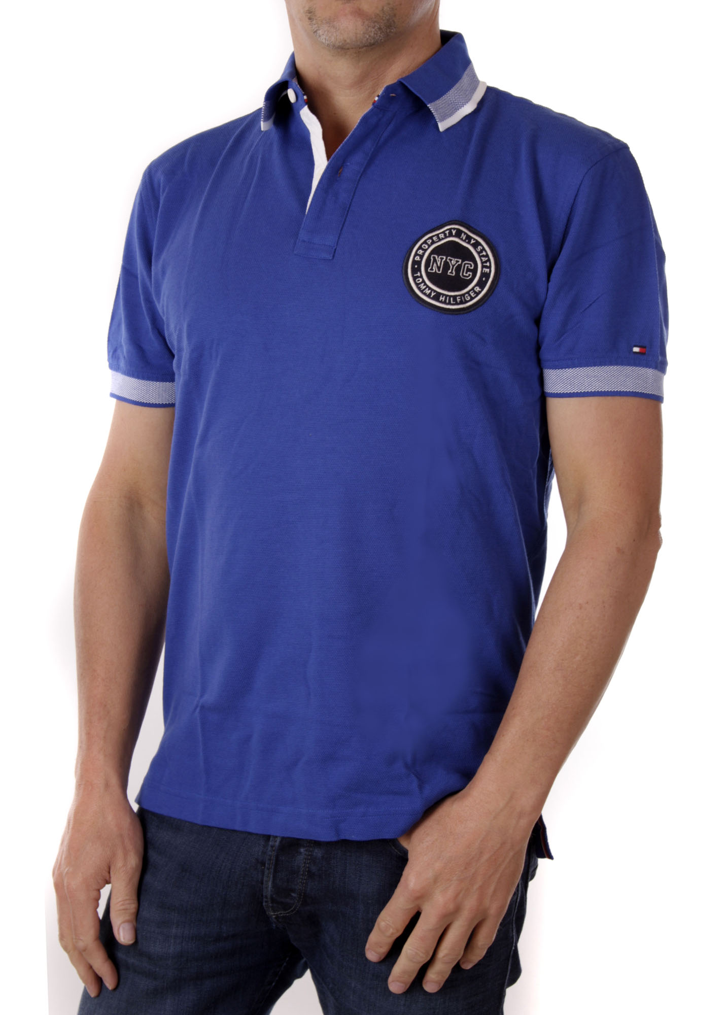 Tommy Hilfiger Polo homme ABIA POLO S/S RF Regular Fit Bleu 1