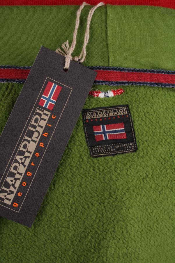 Napapijri Men's Hooded Sweat Jacket Goryn Green Size XS7