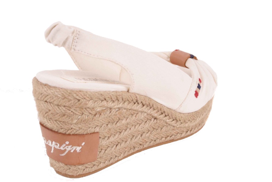 Napapijri Strappy pumps wedge heel Bea white 5