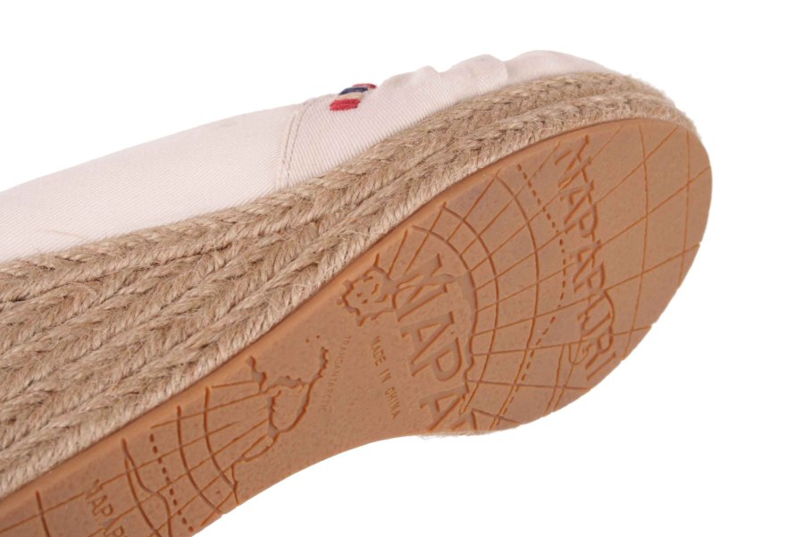 Napapijri Strappy pumps wedge heel Bea white 6