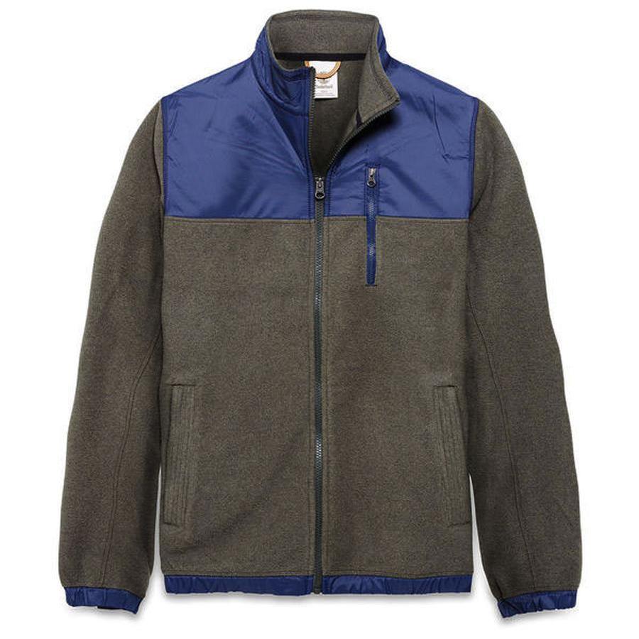 Timberland Men's Jacket Fleece Malden River Full Zip Dark Gray Gr. M TL062 1