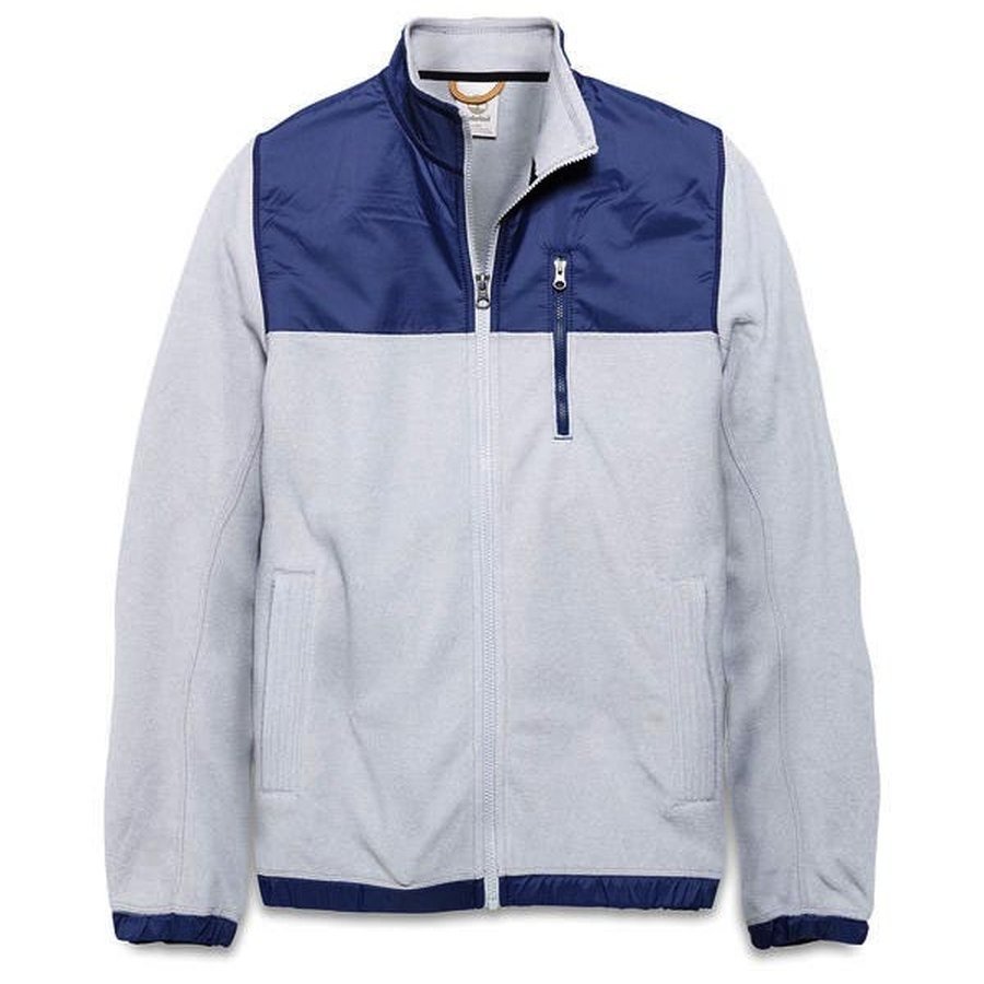 Timberland Men's Fleece Jacket Malden River Full Zip Gray Size M TL061 1